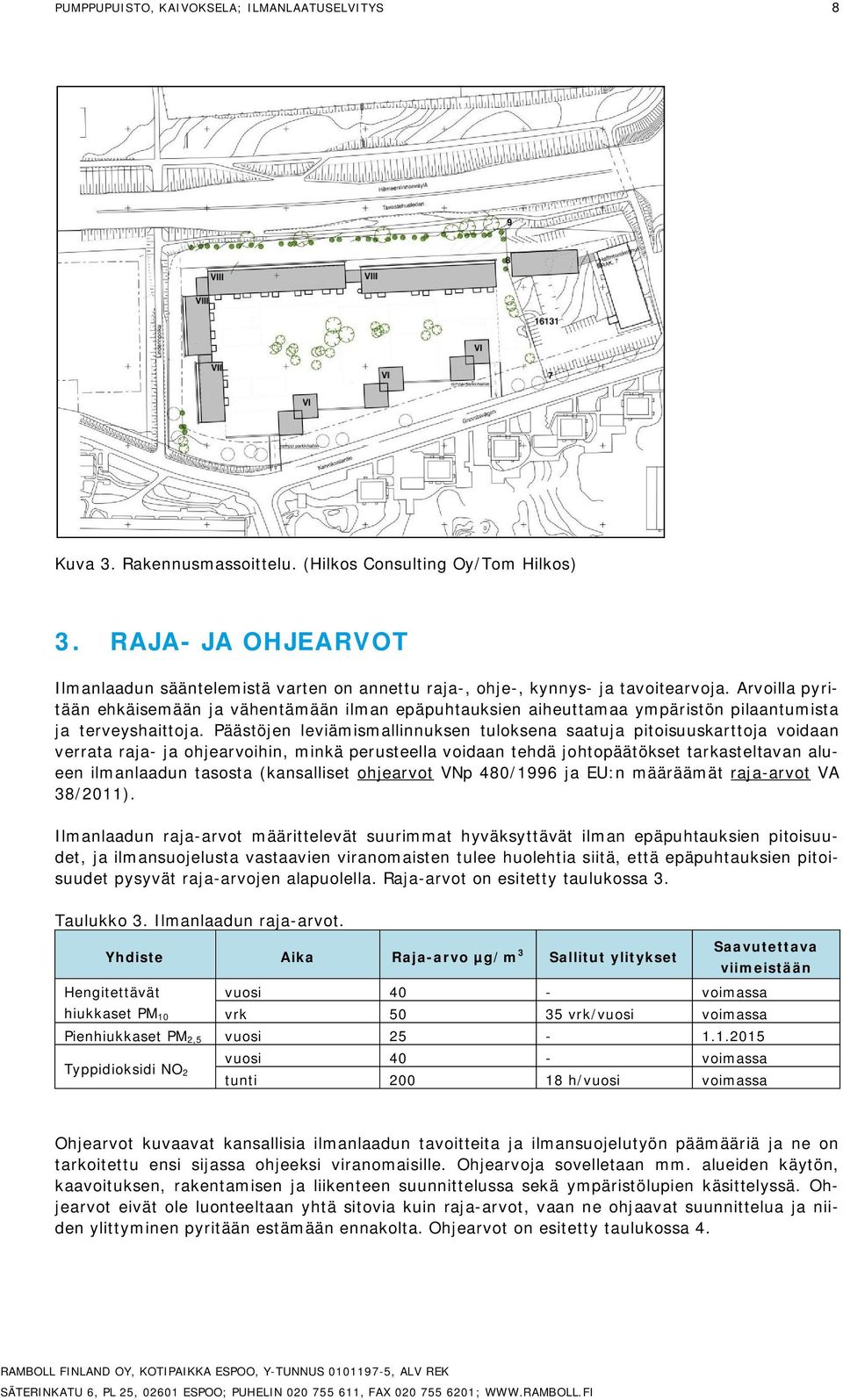 Arvoilla pyritään ehkäisemään ja vähentämään ilman epäpuhtauksien aiheuttamaa ympäristön pilaantumista ja terveyshaittoja.