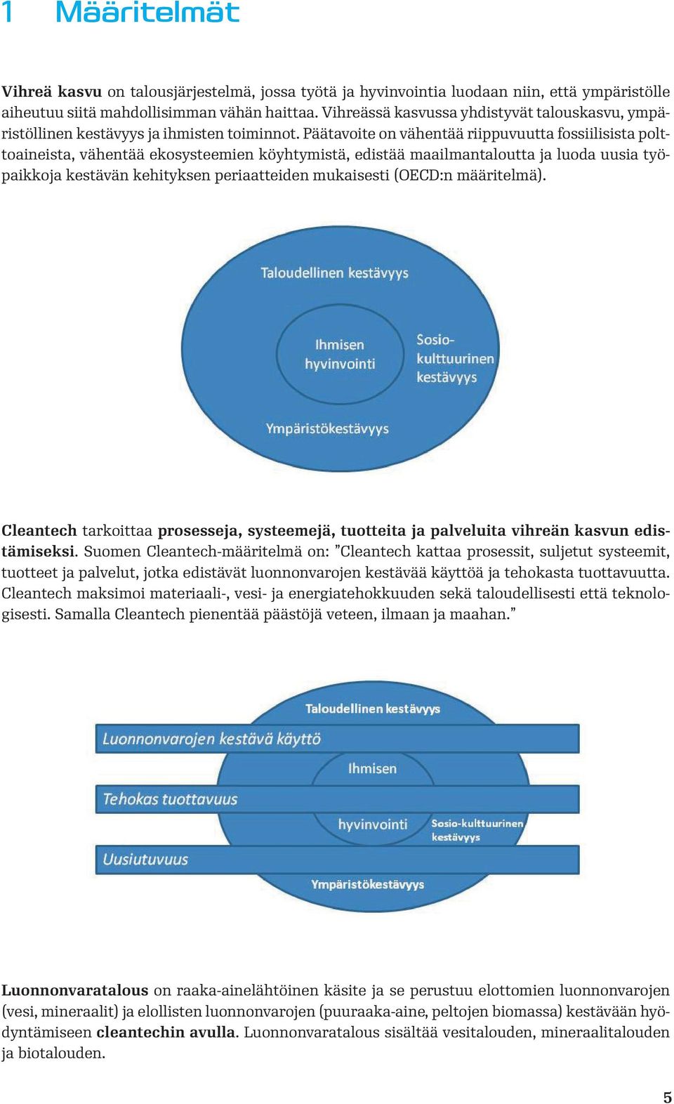 Päätavoite on vähentää riippuvuutta fossiilisista polttoaineista, vähentää ekosysteemien köyhtymistä, edistää maailmantaloutta ja luoda uusia työpaikkoja kestävän kehityksen periaatteiden mukaisesti