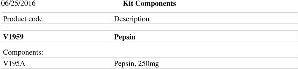 V1959 Components: V195A