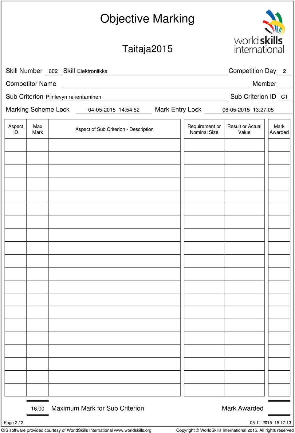 Criterion C1 ing Scheme Lock 04-05-2015 14:54:52 Entry Lock