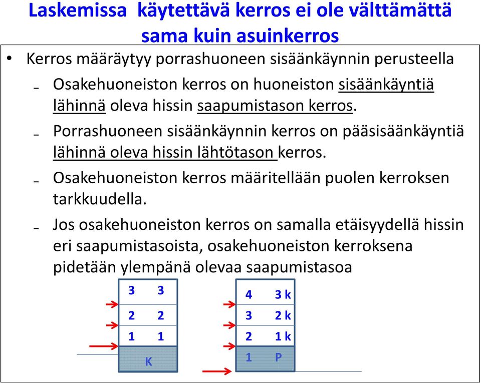 Porrashuoneen sisäänkäynnin kerros on pääsisäänkäyntiä lähinnä oleva hissin lähtötason kerros.