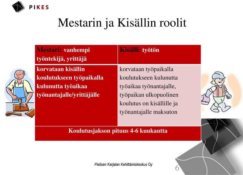 korvataan työpaikalla koulutukseen kulunutta työaikaa työnantajalle, työpaikan