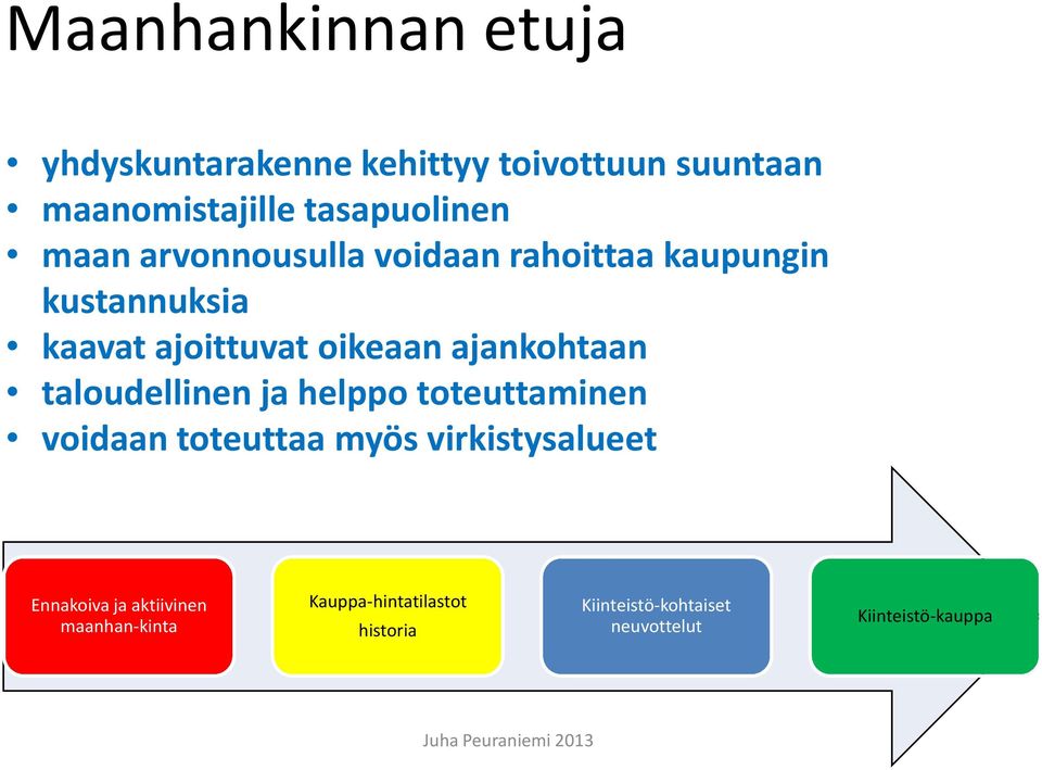 taloudellinen ja helppo toteuttaminen voidaan toteuttaa myös virkistysalueet Ennakoiva ja aktiivinen