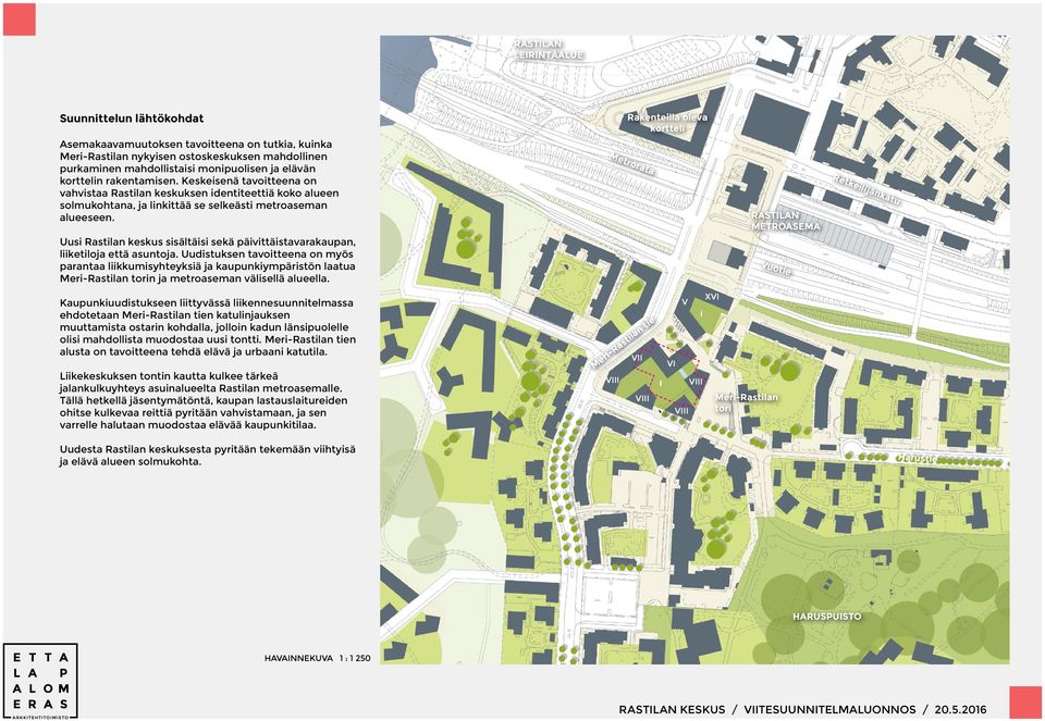 Uusi Rastilan keskus sisältäisi sekä päivittäistavarakaupan, liiketiloja että asuntoja.