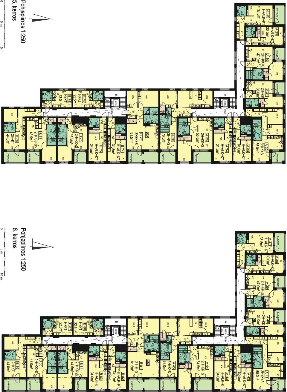 kerros B 77 2++ 48.5m² B 78 2+ 44.0m² O M O Asunto Oy Tampereen orsapuiston Tähti NAU. 10 m NAU. AVOYY A 38 +A+ A 37 +A+ 30,0m² A 36.5m² A O A 39 2++ 47.0m² M O A 40 2+ 36.0m² M M 1 M 2 A 41 3++ 65.