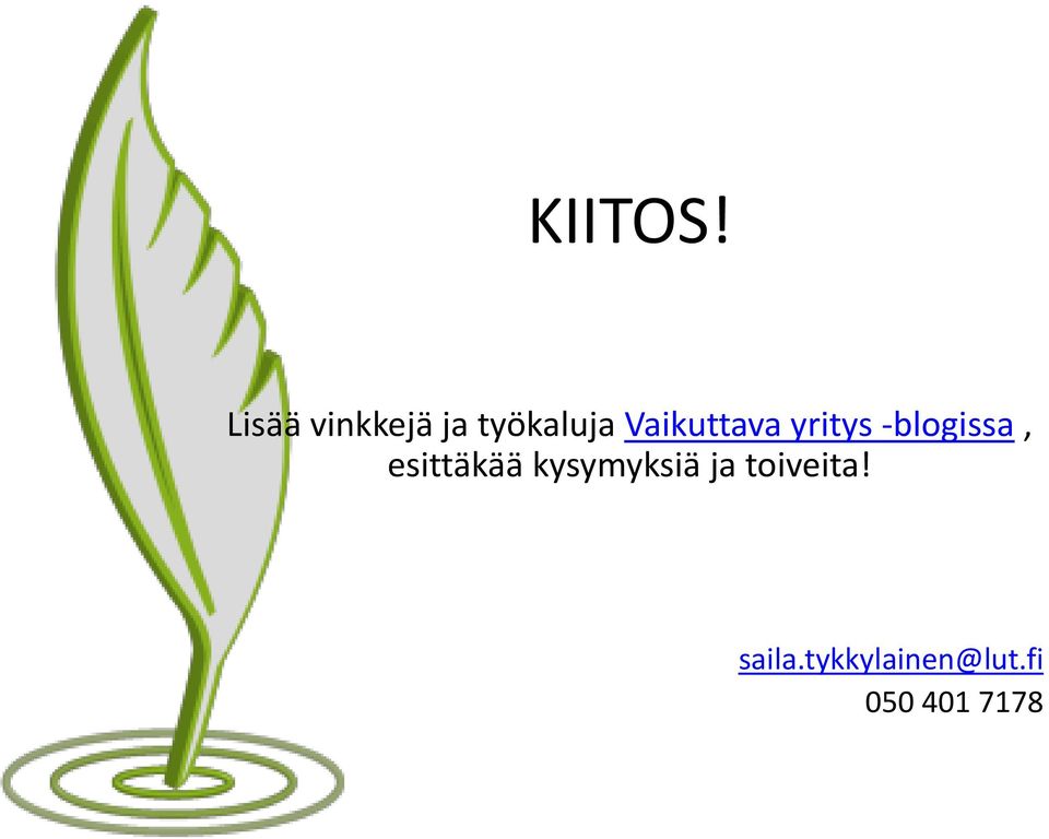 Vaikuttava yritys -blogissa,