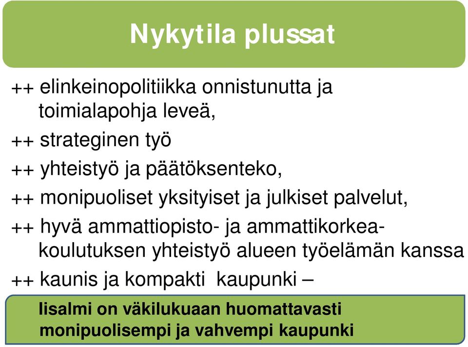 palvelut, ++ hyvä ammattiopisto- ja ammattikorkeakoulutuksen yhteistyö alueen työelämän