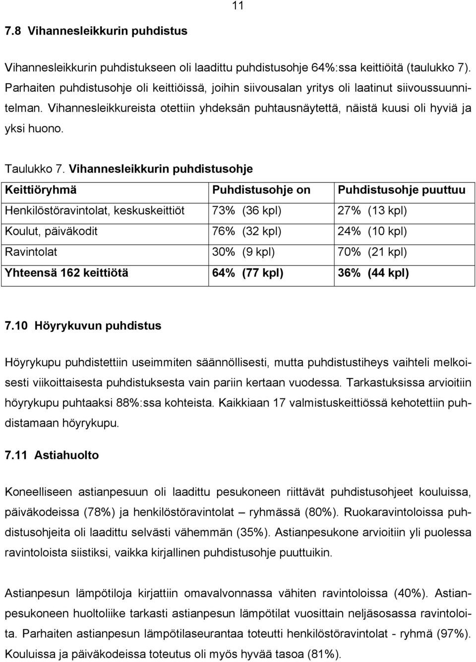 Taulukko 7.