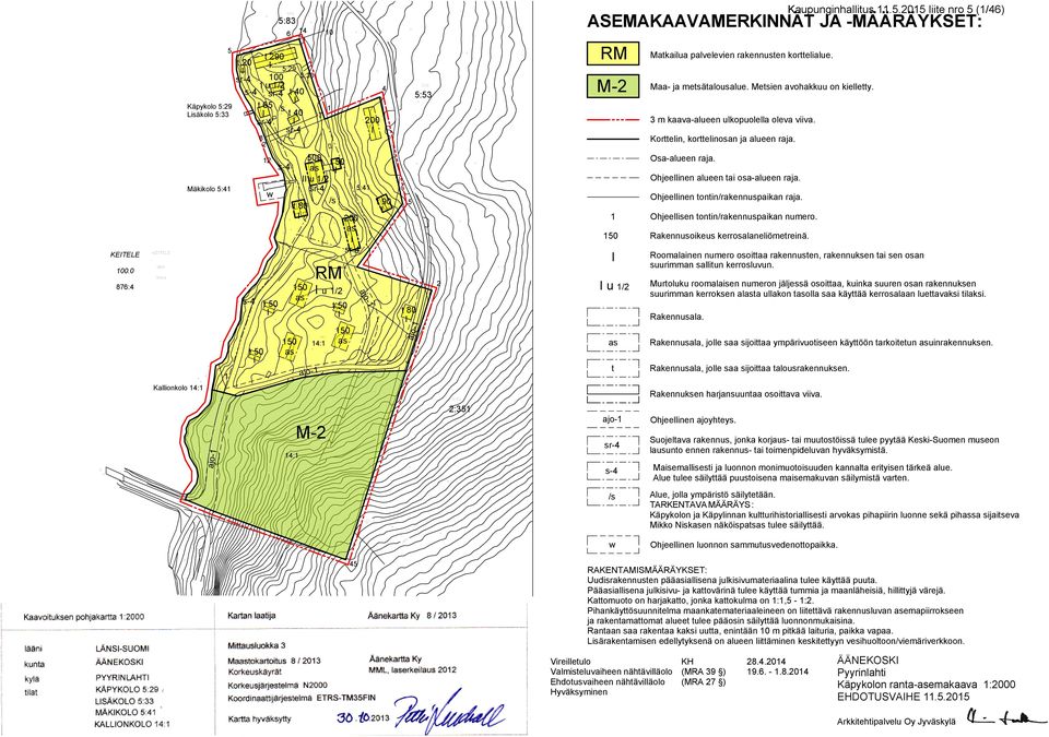 KETELE 100.0 100.0 Korttelin, korttelinosan ja alueen raja. 2 12 Mäkikolo 5:41 3 m kaava-alueen ulkopuolella oleva viiva.