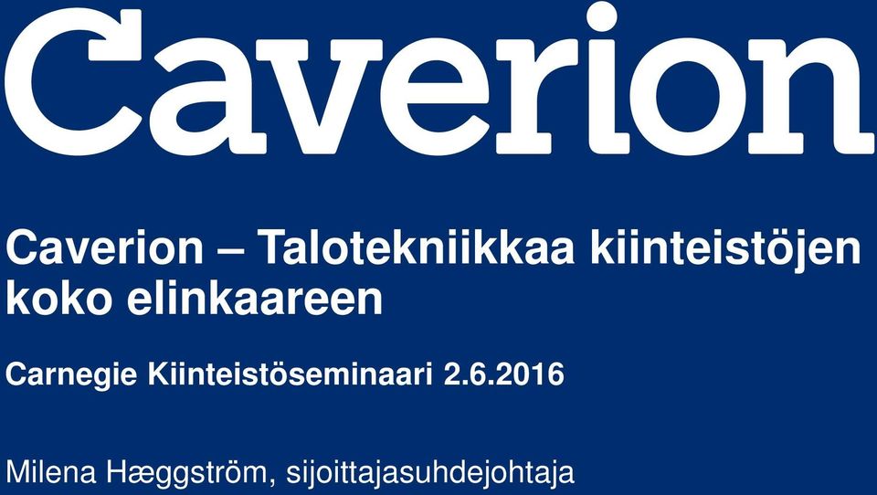 Kiinteistöseminaari 2.6.