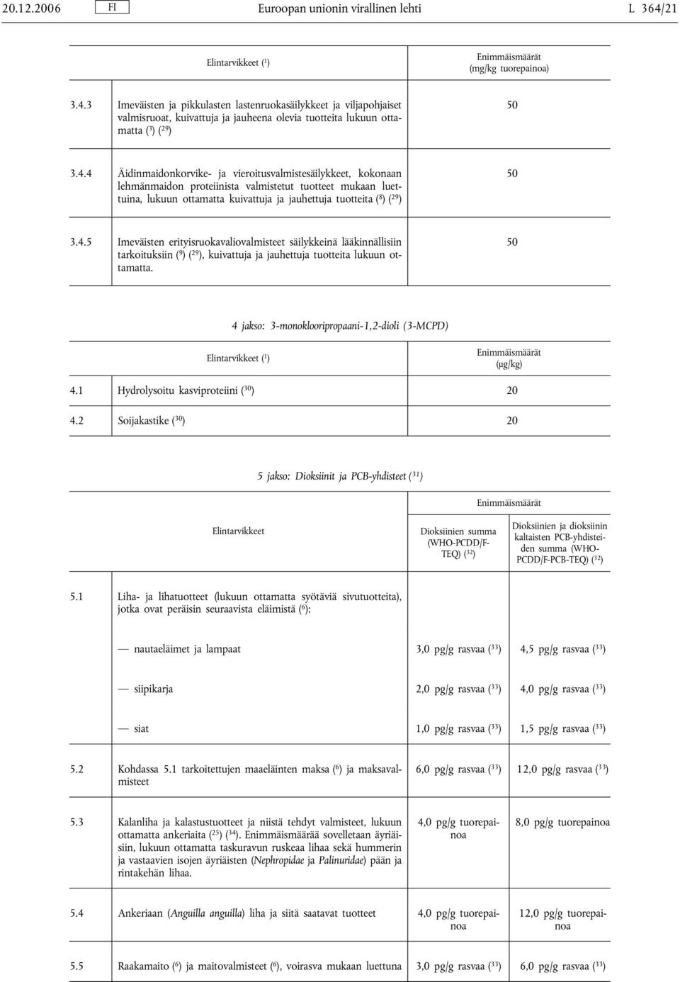 3 Imeväisten ja pikkulasten lastenruokasäilykkeet ja viljapohjaiset valmisruoat, kuivattuja ja jauheena olevia tuotteita lukuun ottamatta ( 3 )( 29 ) 50 3.4.