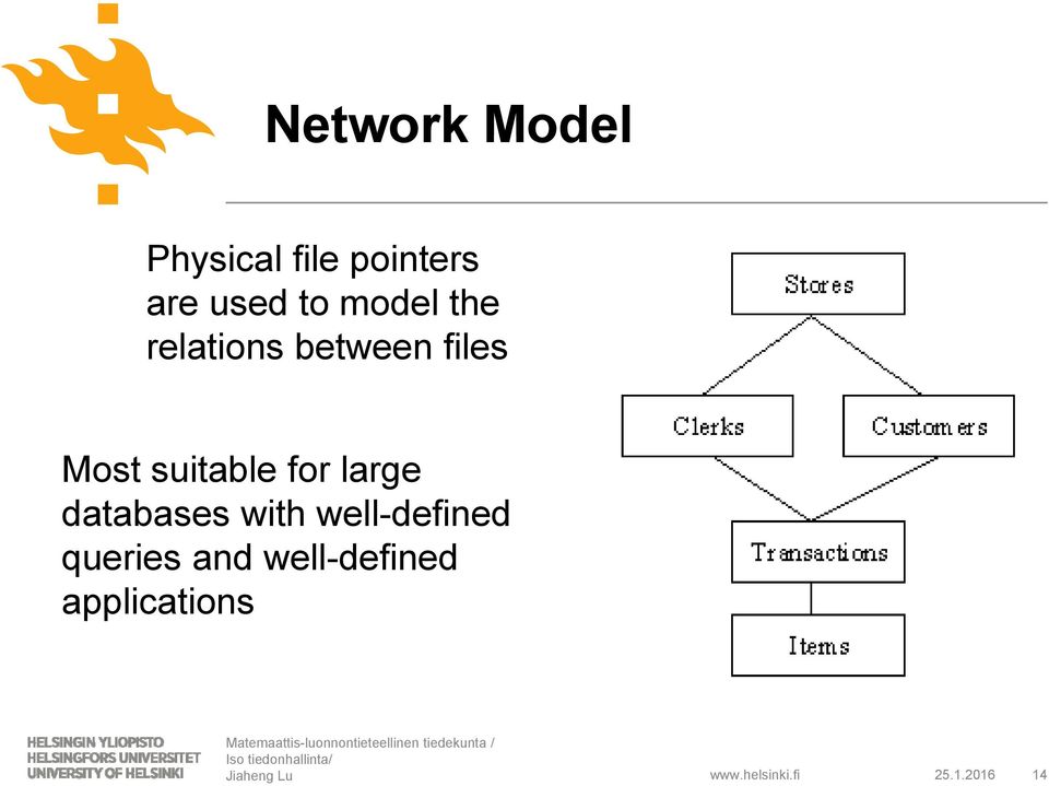 suitable for large databases with well-defined