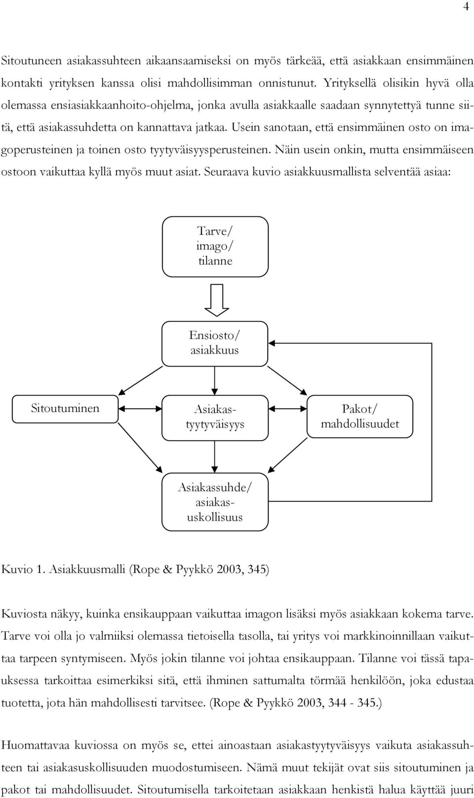 Usein sanotaan, että ensimmäinen osto on imagoperusteinen ja toinen osto tyytyväisyysperusteinen. Näin usein onkin, mutta ensimmäiseen ostoon vaikuttaa kyllä myös muut asiat.