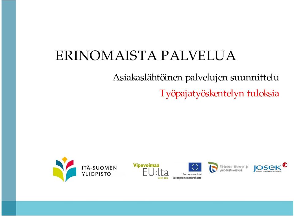palvelujen suunnittelu