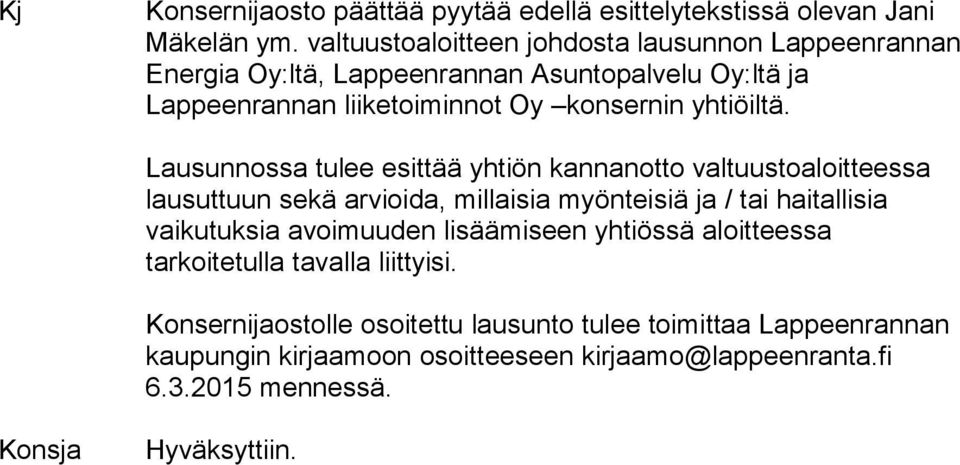 yhtiöiltä.