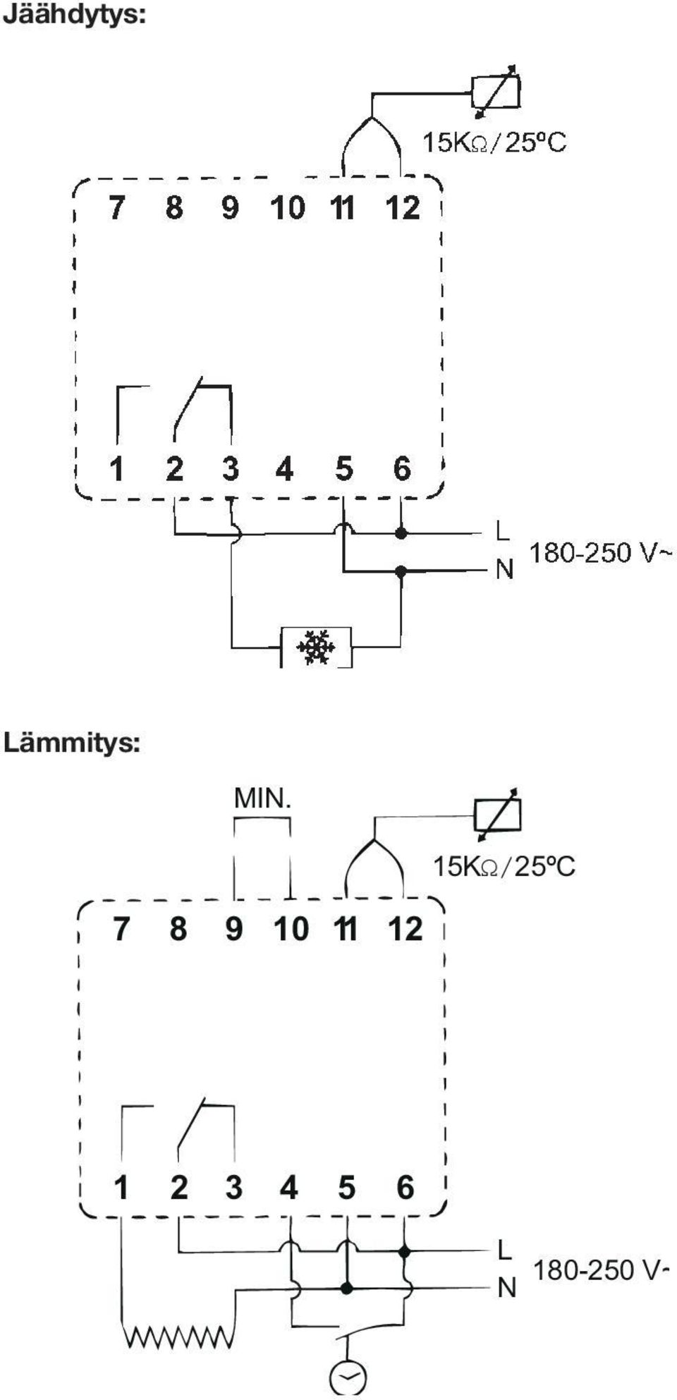 15K 25ºC 7 8 9 10
