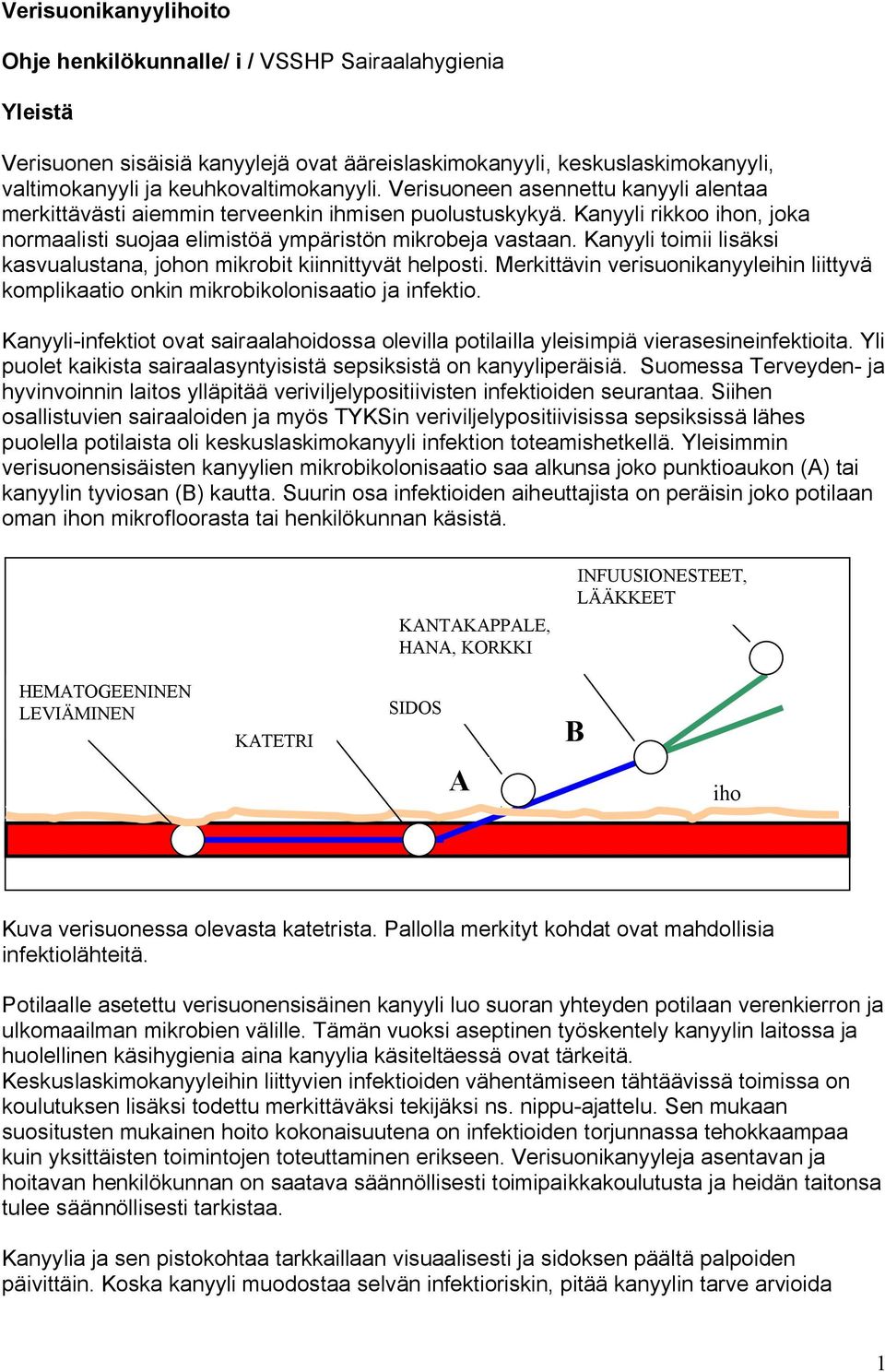 Kanyyli toimii lisäksi kasvualustana, johon mikrobit kiinnittyvät helposti. Merkittävin verisuonikanyyleihin liittyvä komplikaatio onkin mikrobikolonisaatio ja infektio.
