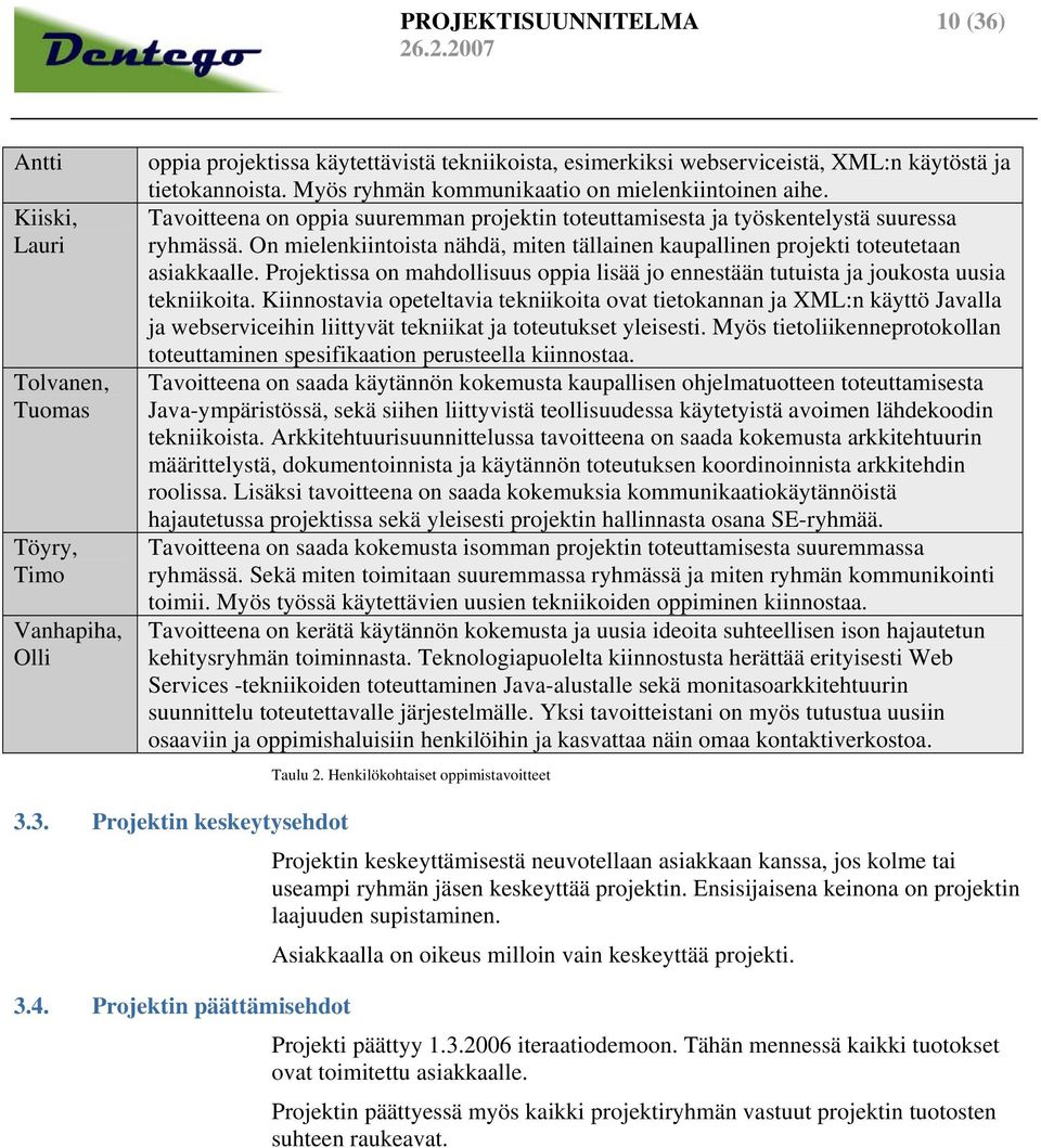 On mielenkiintoista nähdä, miten tällainen kaupallinen projekti toteutetaan asiakkaalle. Projektissa on mahdollisuus oppia lisää jo ennestään tutuista ja joukosta uusia tekniikoita.