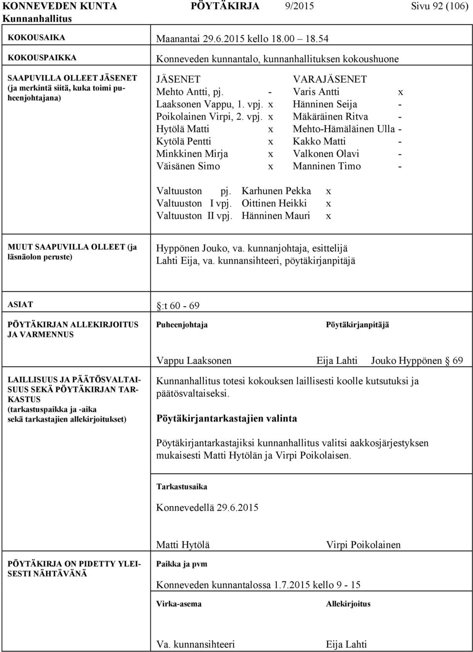 - Varis Antti x Laaksonen Vappu, 1. vpj.