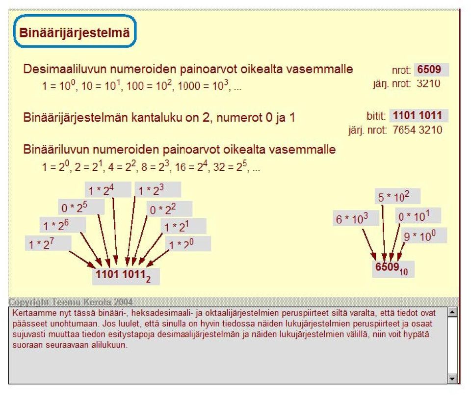 5,... bitit: 11011011 järj. nrot: 7654 3210 5. 10 2 6. 1 o3 o. 1 o 1 \ // 1oo 6 0910 Ke 1aamn1e nyt tässä varalta, että ovat päässeet unohtumaan.