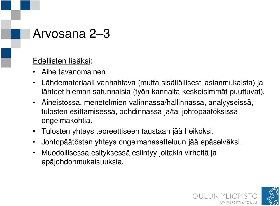 puuttuvat).
