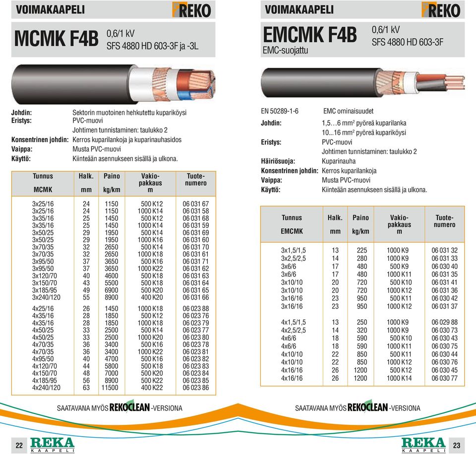 MCMK 3x25/16 3x25/16 3x35/16 3x35/16 3x50/25 3x50/25 3x70/35 3x70/35 3x95/50 3x95/50 3x/70 3x150/70 3x185/95 3x240/ 4x25/16 4x35/16 4x35/16 4x50/25 4x50/25 4x70/35 4x70/35 4x95/50 4x/70 4x150/70