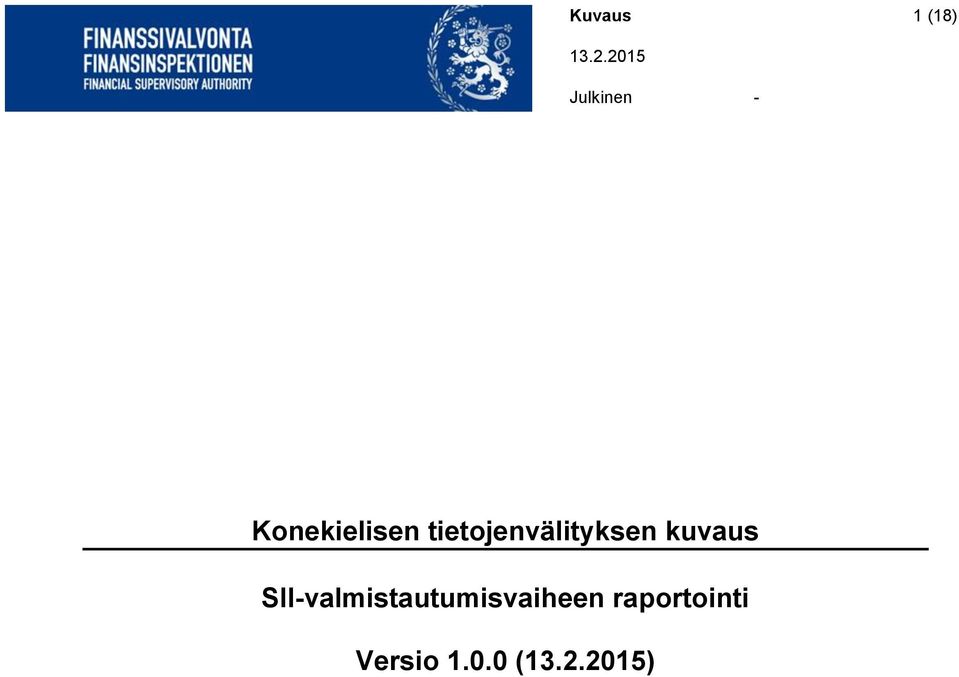 SII-valmistautumisvaiheen