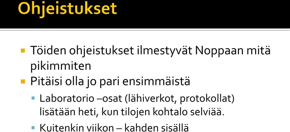 Laboratorio osat (lähiverkot, protokollat) lisätään