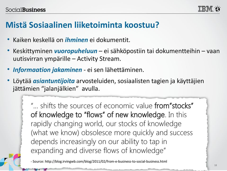 Löytää asiantuntijoita arvosteluiden, sosiaalisten tagien ja käyttäjien jättämien jalanjälkien avulla.