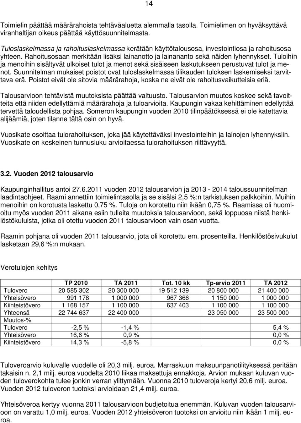 Tuloihin ja menoihin sisältyvät ulkoiset tulot ja menot sekä sisäiseen laskutukseen perustuvat tulot ja menot.