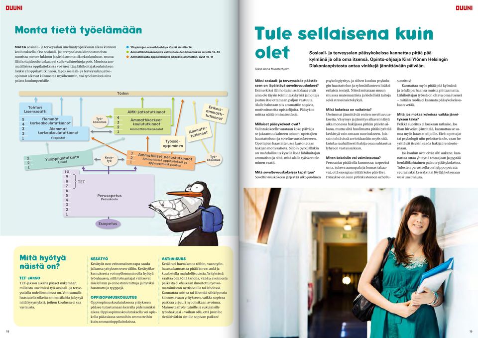 Monissa ammatillisissa oppilaitoksissa voi suorittaa lähihoitajakoulutuksen lisäksi ylioppilastutkinnon.