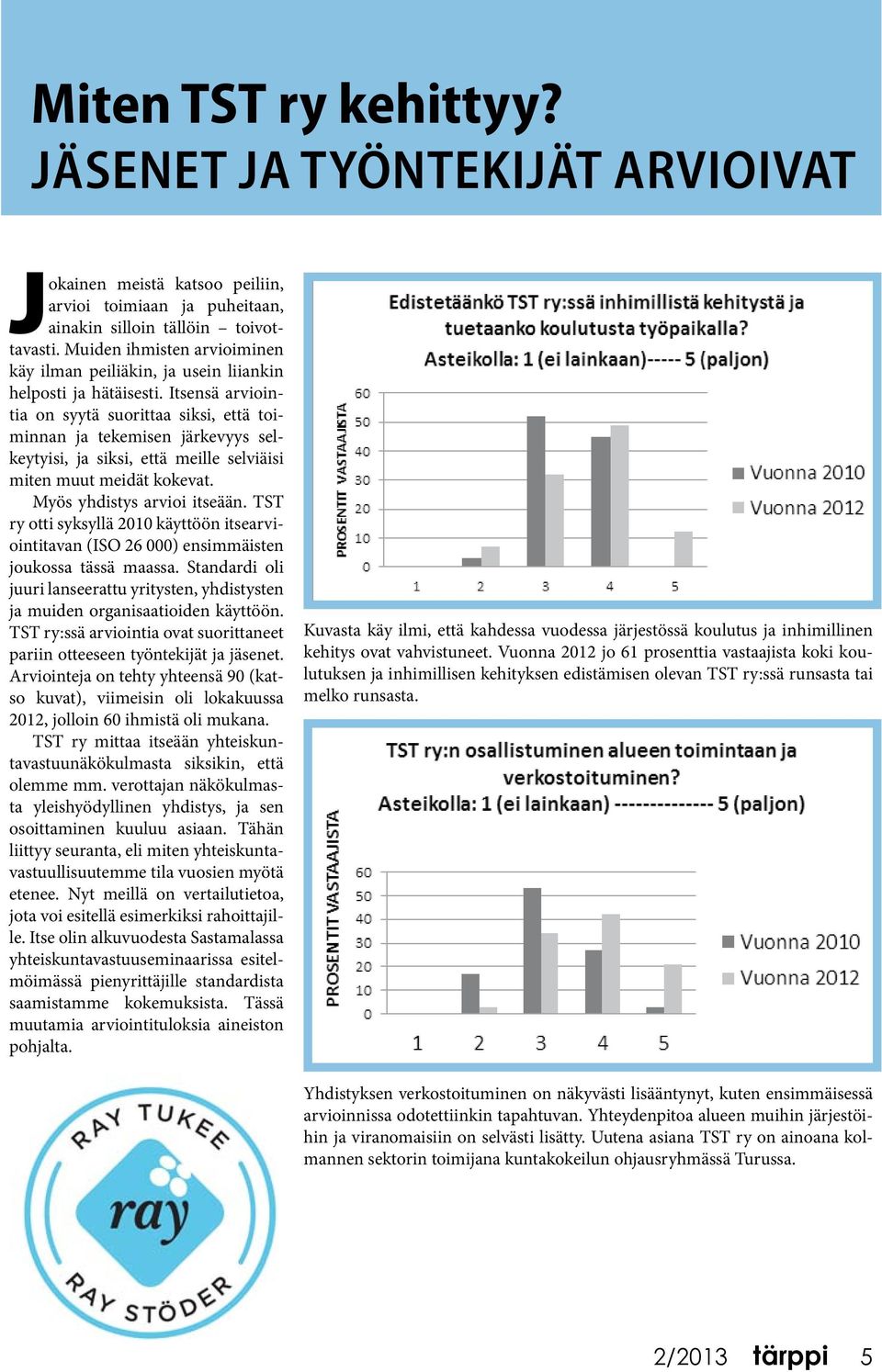 Itsensä arviointia on syytä suorittaa siksi, että toiminnan ja tekemisen järkevyys selkeytyisi, ja siksi, että meille selviäisi miten muut meidät kokevat. Myös yhdistys arvioi itseään.