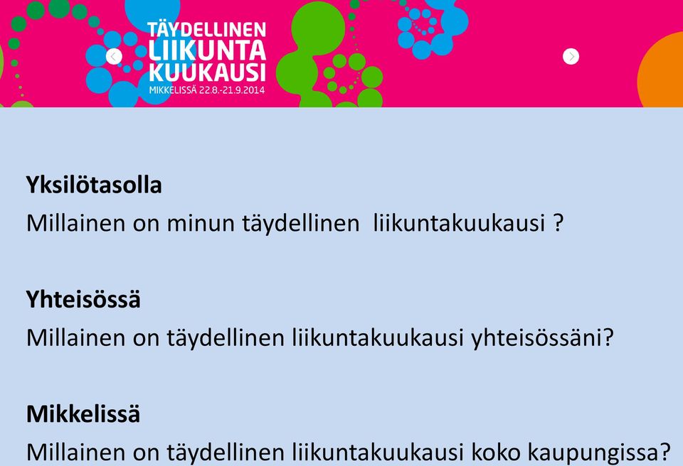 Yhteisössä Millainen on täydellinen