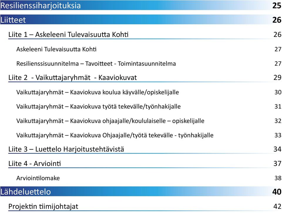 Kaaviokuva työtä tekeväe/työnhakijae 31 Vaikuttajaryhmät Kaaviokuva ohjaajae/koululaisee opiskelijae 32 Vaikuttajaryhmät Kaaviokuva Ohjaajae/työtä