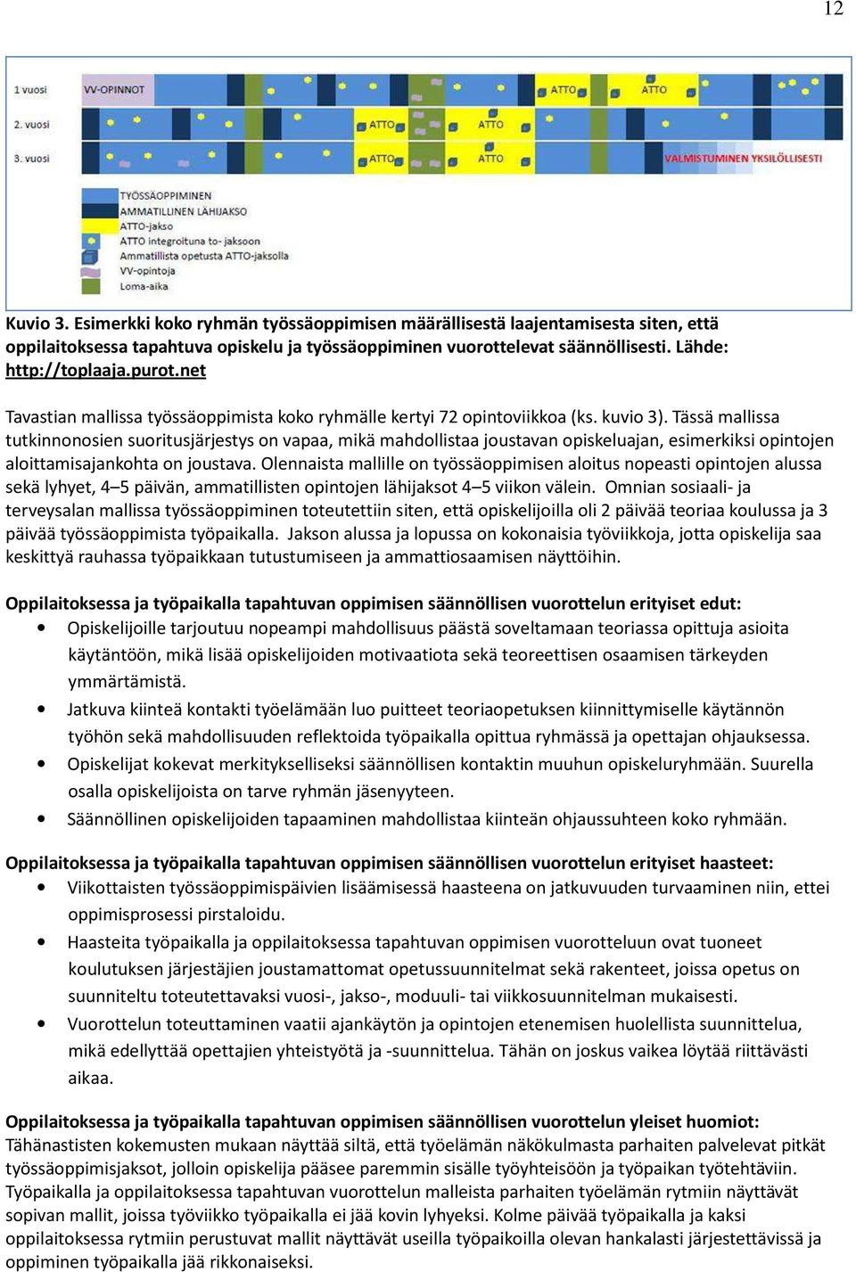 Tässä mallissa tutkinnonosien suoritusjärjestys on vapaa, mikä mahdollistaa joustavan opiskeluajan, esimerkiksi opintojen aloittamisajankohta on joustava.