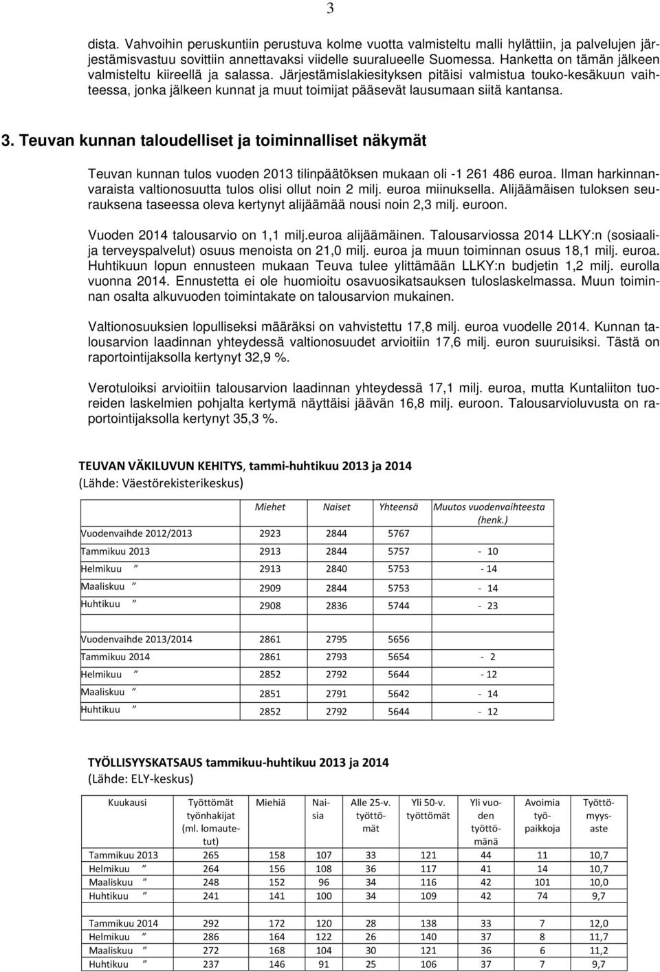 Järjestämislakiesityksen pitäisi valmistua touko-kesäkuun vaihteessa, jonka jälkeen kunnat ja muut toimijat pääsevät lausumaan siitä kantansa. 3.