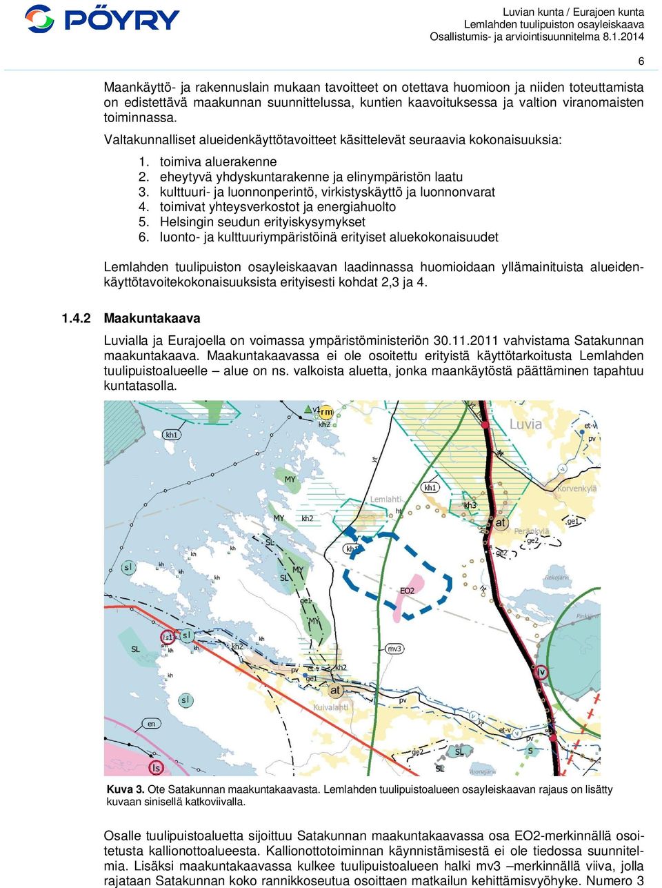 kulttuuri- ja luonnonperintö, virkistyskäyttö ja luonnonvarat 4. toimivat yhteysverkostot ja energiahuolto 5. Helsingin seudun erityiskysymykset 6.