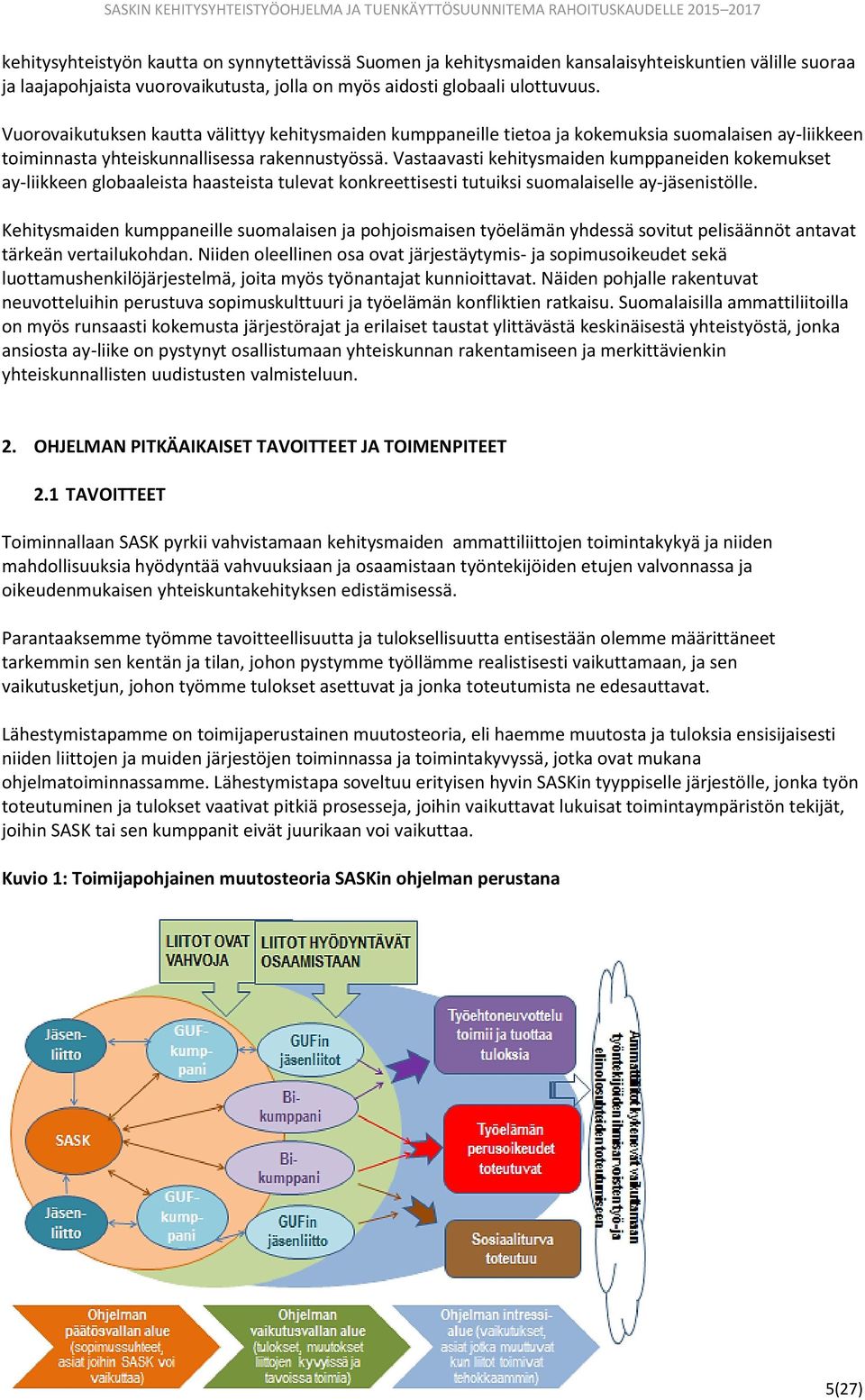 Vastaavasti kehitysmaiden kumppaneiden kokemukset ay-liikkeen globaaleista haasteista tulevat konkreettisesti tutuiksi suomalaiselle ay-jäsenistölle.