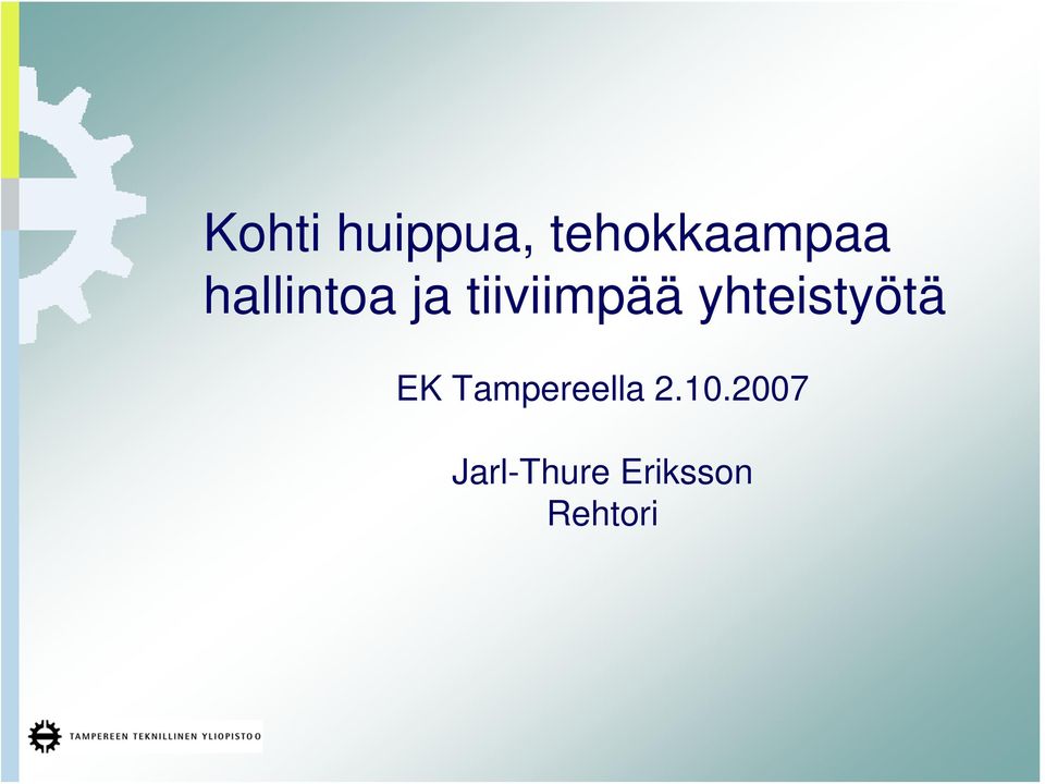 yhteistyötä EK Tampereella 2.
