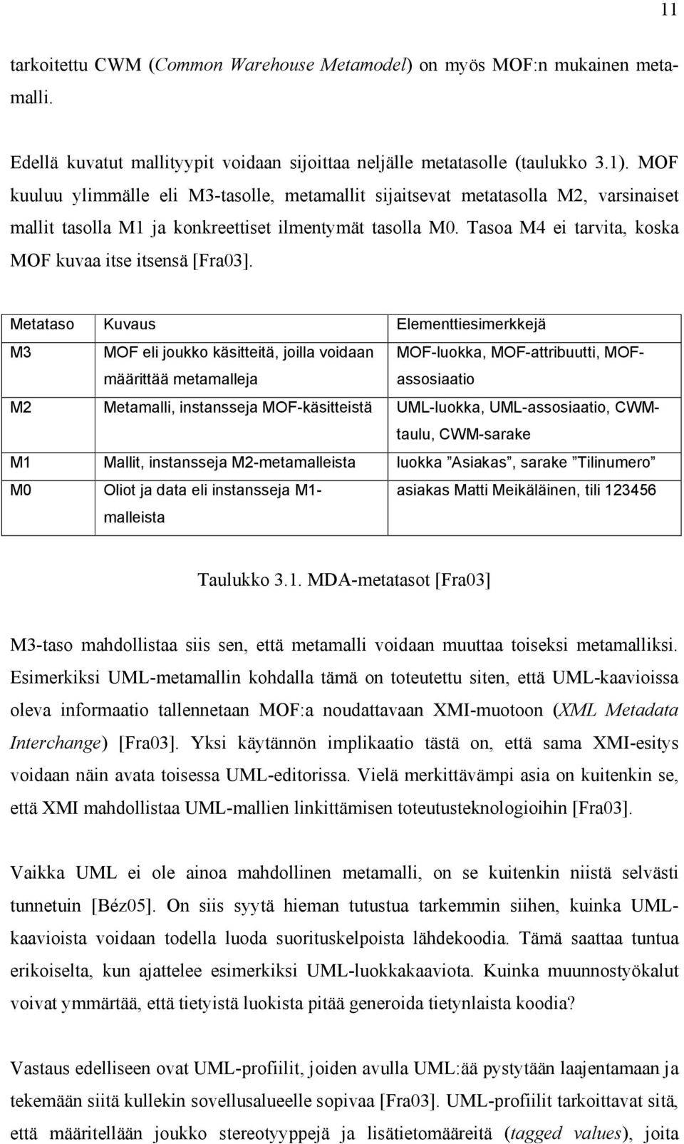 Tasoa M4 ei tarvita, koska MOF kuvaa itse itsensä [Fra03].