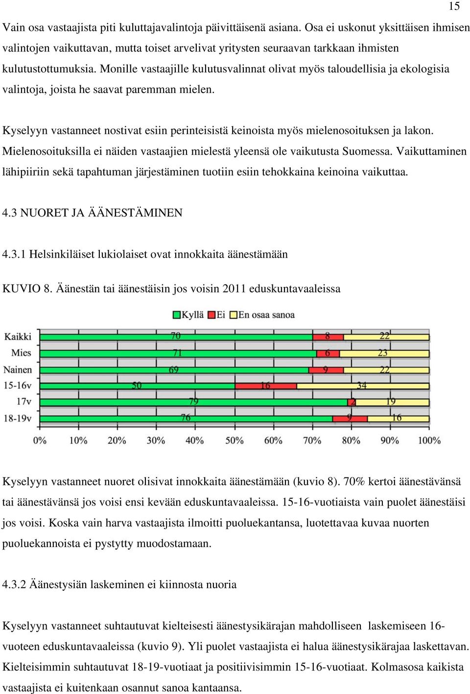 Monille vastaajille kulutusvalinnat olivat myös taloudellisia ja ekologisia valintoja, joista he saavat paremman mielen.