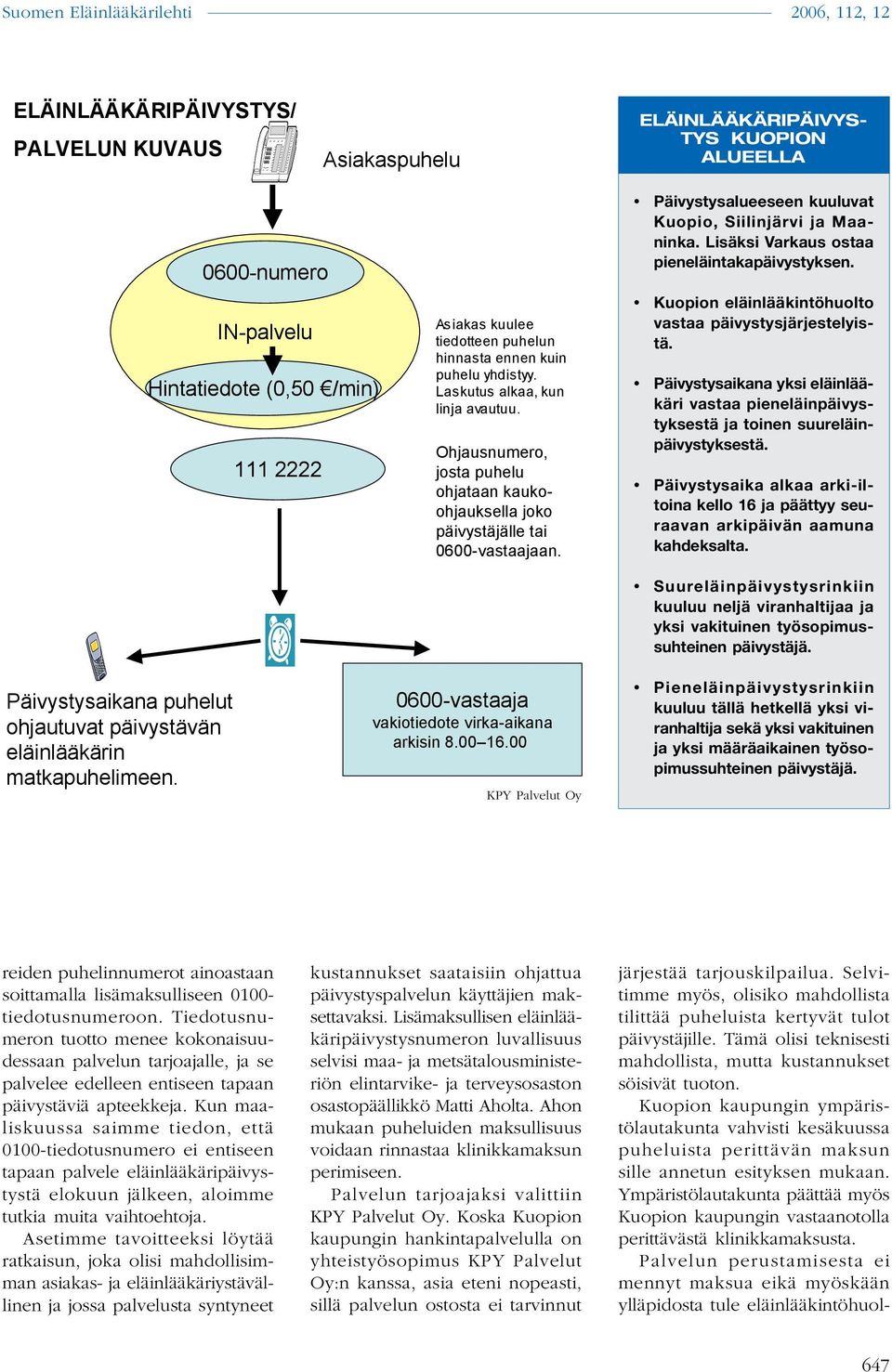 Ympäristölautakunta päättää myös Kuopion kaupungin vastaanotolla perittävästä klinikkamaksusta. Palvelun perustamisesta ei mennyt maksua eikä myöskään ylläpidosta tule eläinlääkintöhuol-!