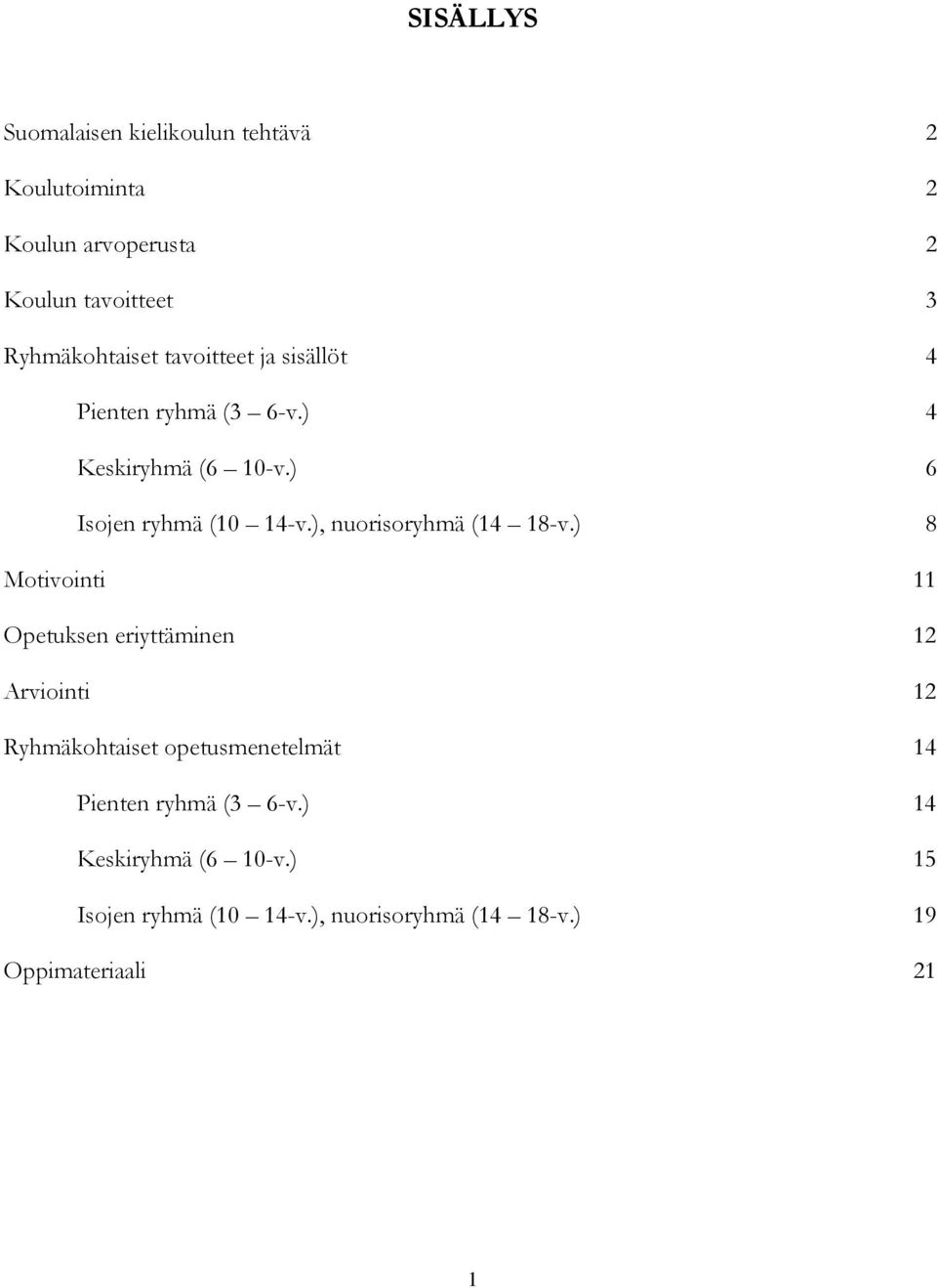 ), nuorisoryhmä (14 18-v.