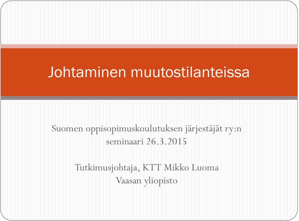 ry:n seminaari 26.3.