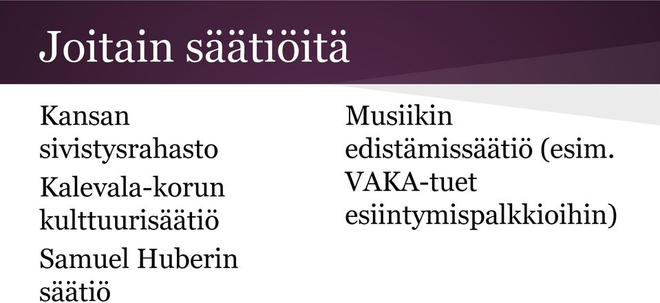 kulttuurisäätiö Samuel Huberin säätiö