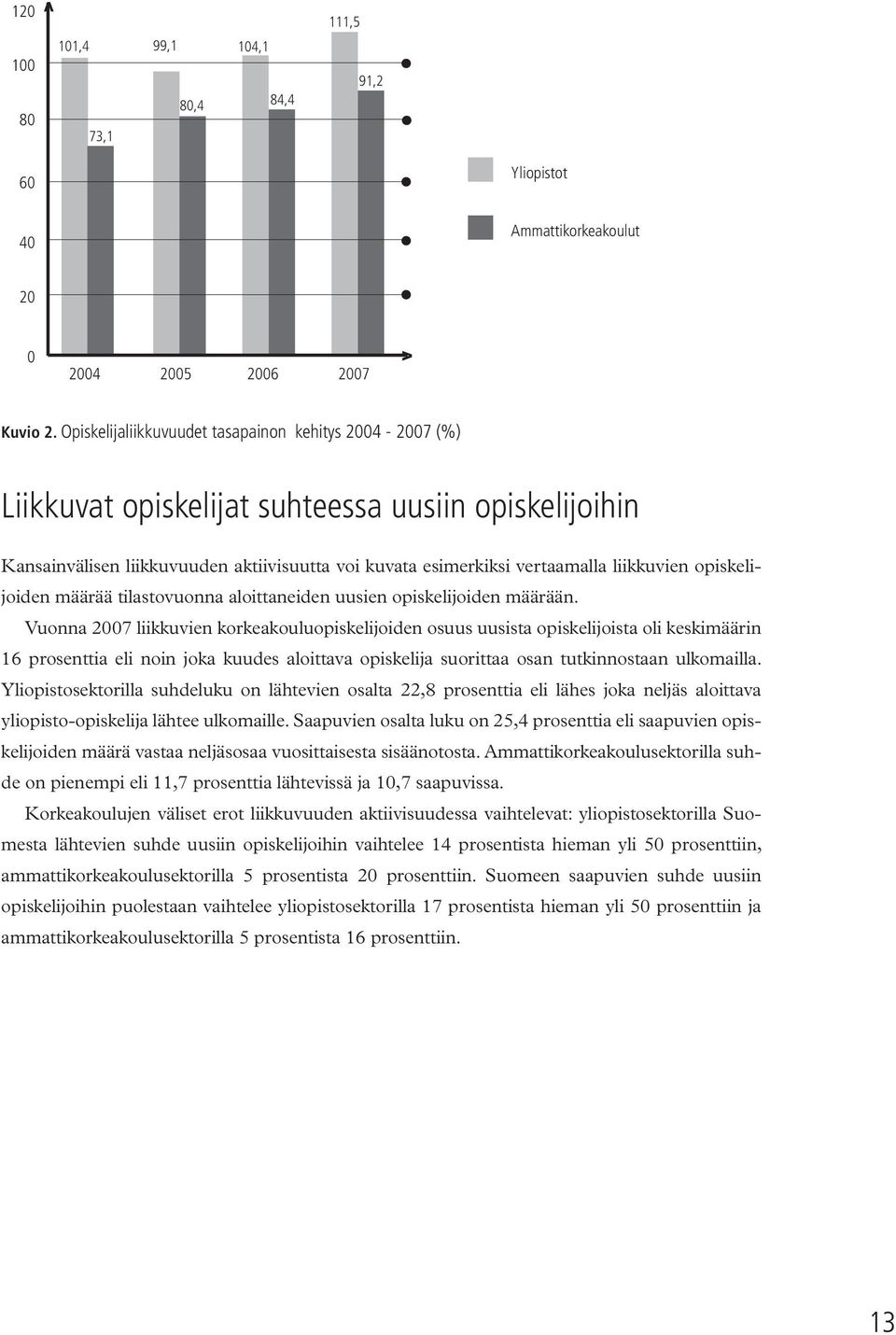 opiskelijoiden määrää tilastovuonna aloittaneiden uusien opiskelijoiden määrään.