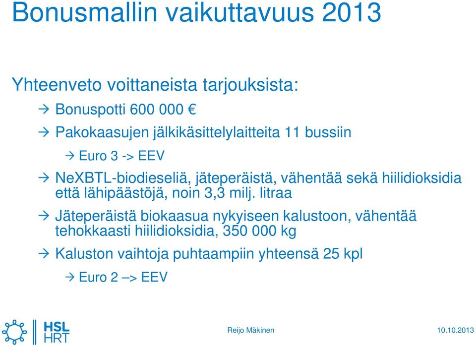 hiilidioksidia että lähipäästöjä, noin 3,3 milj.