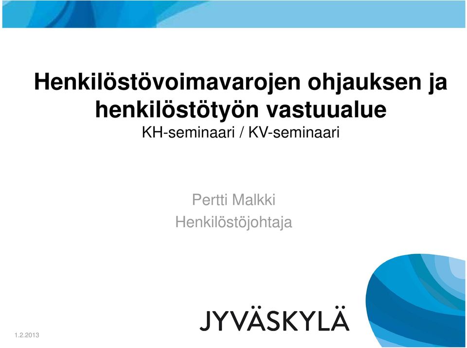 KH-seminaari / KV-seminaari