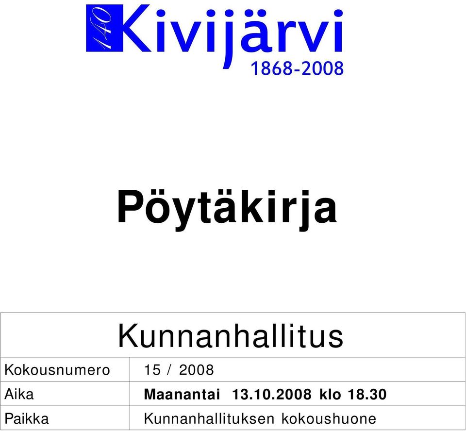 Maanantai klo 18.