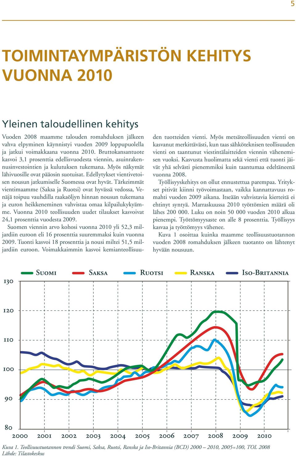 Edellytykset vientivetoisen nousun jatkumiselle Suomessa ovat hyvät.